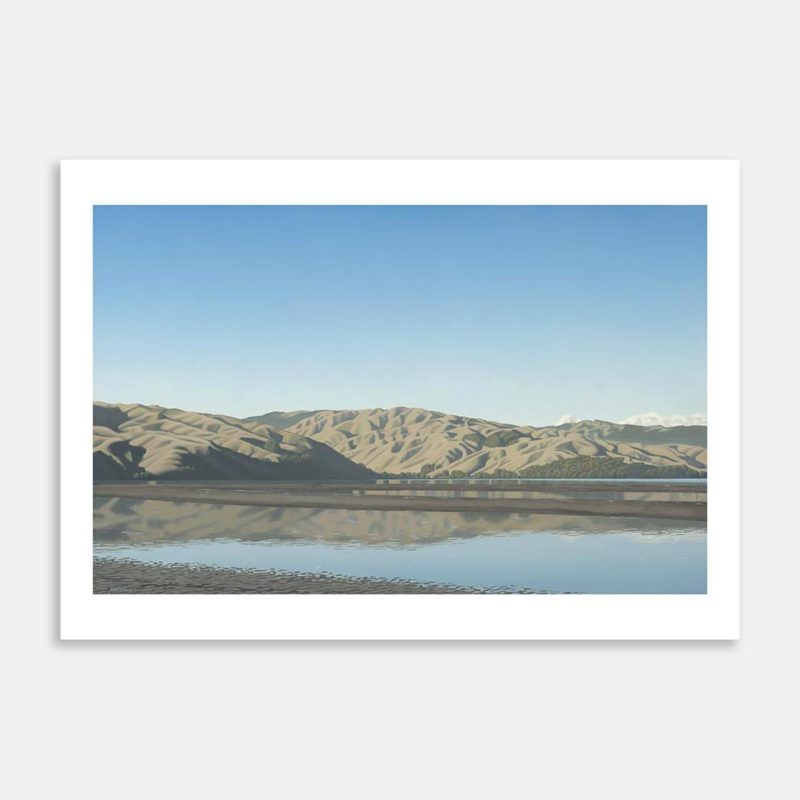 Short White Cloud Pauatahanui Art Print By Alec MacDonald