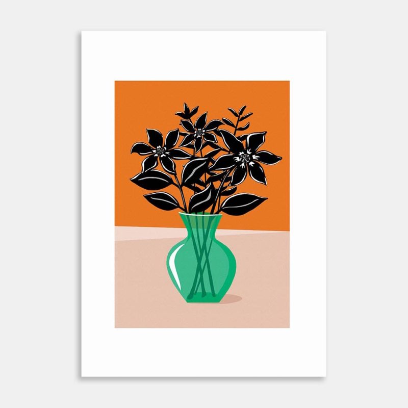 Green Vase Art Print By Mary Brake