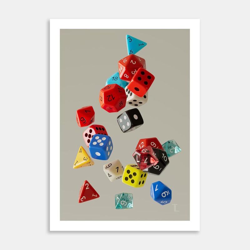 Dice Roll 01 Art Print By Timo Lenton