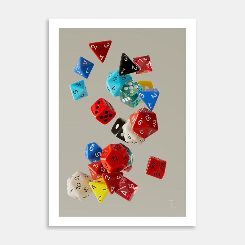 Dice Roll 03 Art Print By Timo Lenton