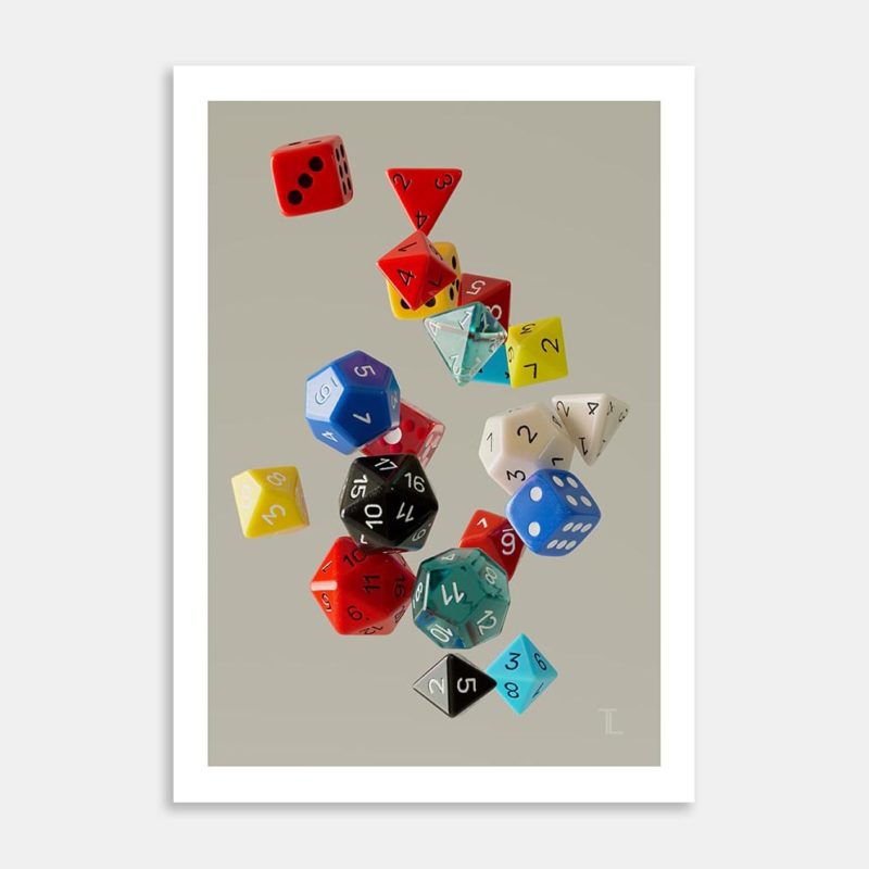 Dice Roll 04 Art Print By Timo Lenton