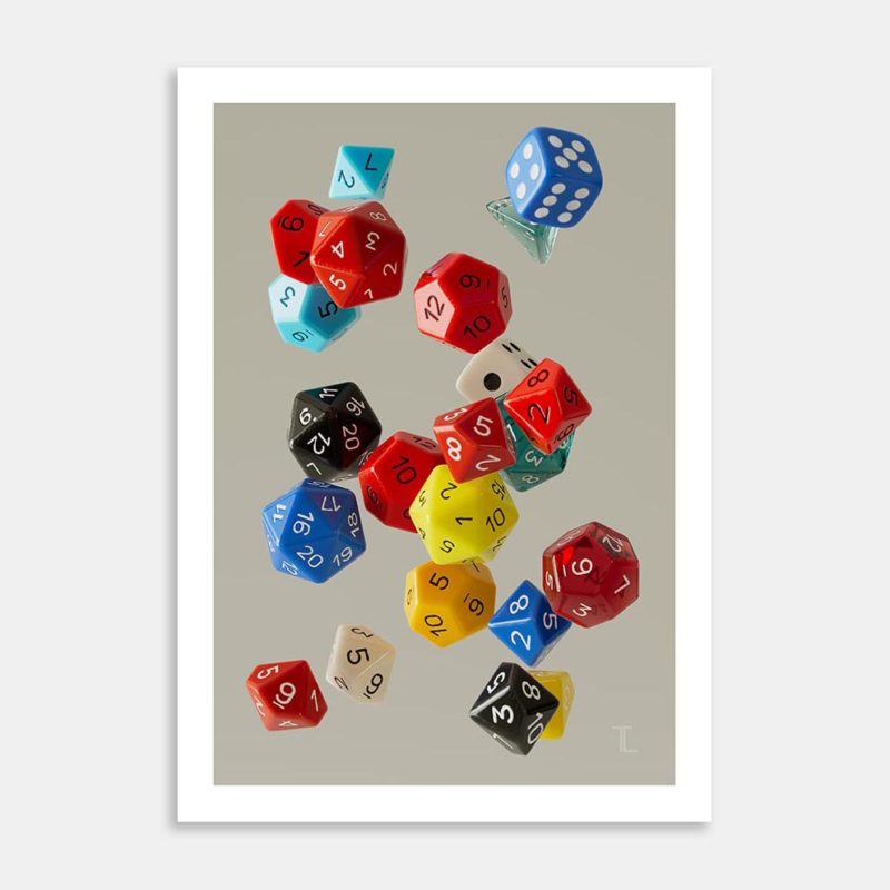 Dice Roll 05 Art Print By Timo Lenton